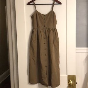 Olive Midi Knit Dress